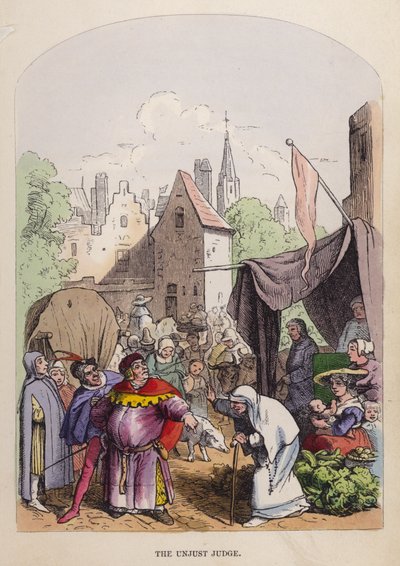 Epäoikeudenmukainen tuomari (väri litho) tekijältä German School