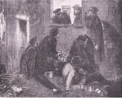 Preussin kruununprinssi kiertää, Cassells History of the War Ranskan ja Saksan välillä, julkaisija Cassell and Company Limited, n. 1890 (litho) tekijältä German School