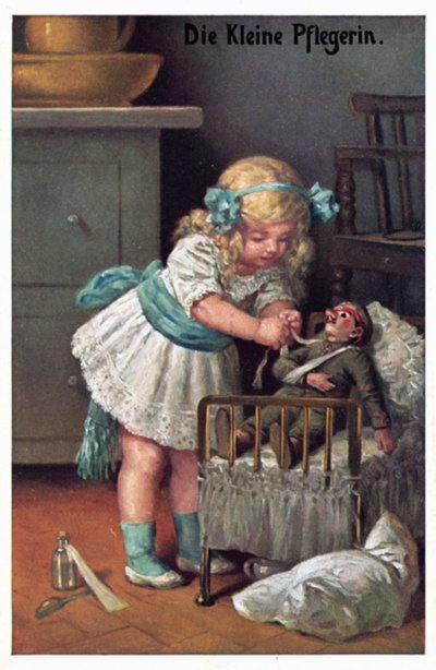 Pieni sairaanhoitaja (väri litho) tekijältä German School