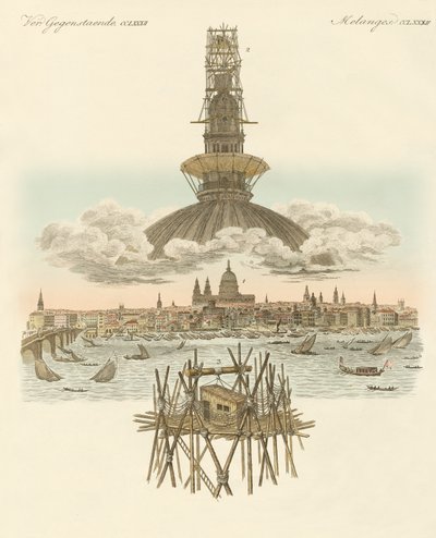 St. Paulin katedraalin huipulla oleva rakennelma Lontoon panoraamaa varten tekijältä German School
