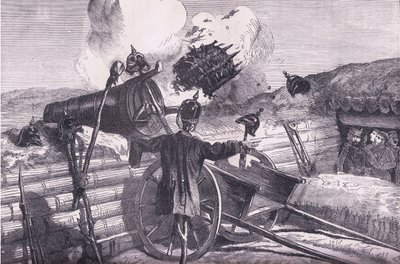 Kokeile vihollisten valikoimaa, Cassells History of the War of the France ja Saksa, julkaisija Cassell and Company Limited, n. 1890 (litho) tekijältä German School