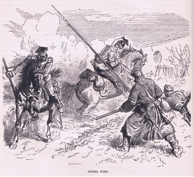 Under Fire, Cassells History of the War välisen Ranskan ja Saksan julkaisija Cassell and Company Limited, n. 1890 (litho) tekijältä German School