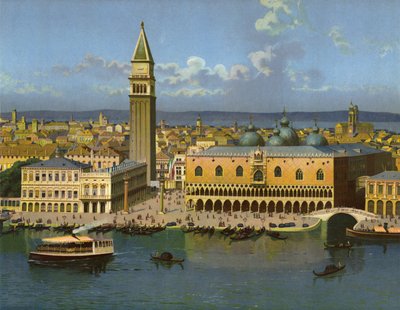 Venetsia (chromolitho) tekijältä German School