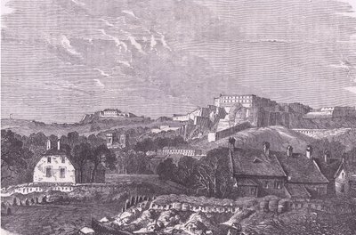 View of Belfort, Cassells, Ranskan ja Saksan välisen sodan historia, julkaissut Cassell and Company Limited, n. 1890 (litho) tekijältä German School