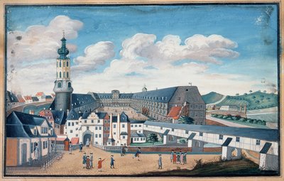 Näkymä Weimariin ja Wilhelmsburgin linnaan tekijältä German School