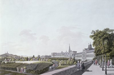 Näkymä Kölnin Bonnin arkkipiispojen ja ruhtinasvaaleiden asunnosta (värikaiverrus) tekijältä German School