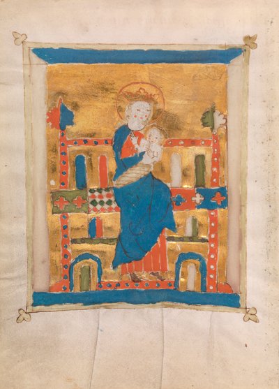 Neitsyt ja lapsi, 1400 (wc vellum) tekijältä German School