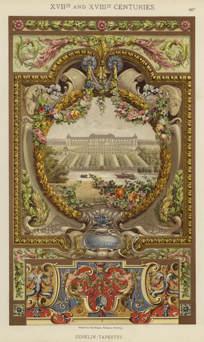 XVII ja XVIII vuosisadat, Gobelin-tapetry (väri litho) tekijältä German School