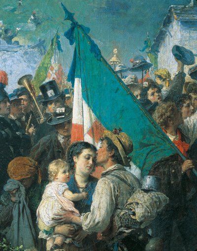 Vuoden 1866 varusmiesten lähtö, Gerolamo Induno tekijältä Gerolamo Induno