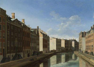 "Golden Bend" Herengrachtissa, Amsterdamissa idästä tekijältä Gerrit Adriaensz Berckheyde
