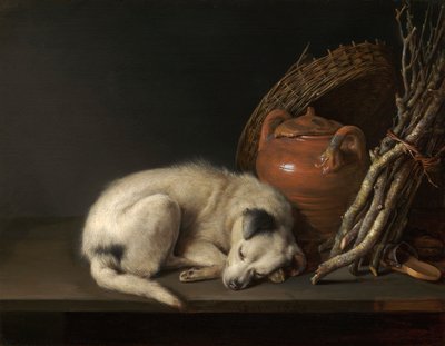 Nukkuva koira tekijältä Gerrit Dou