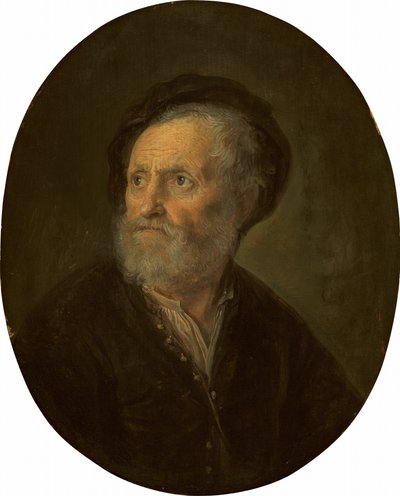 Parrakkaan miehen rintakuva, n. 16421645. tekijältä Gerrit Dou