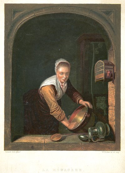 Kotiäiti, 1630-1670 tekijältä Gerrit Dou