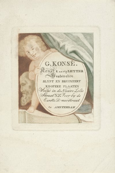 Gerrit Konsén käyntikortti tekijältä Gerrit Konsé