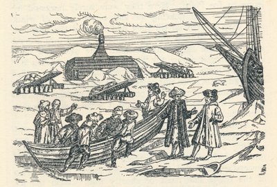 Barents arktisella alueella: Kota, jossa talvehtimme, 1598, 1912 tekijältä Gerrit de Veer