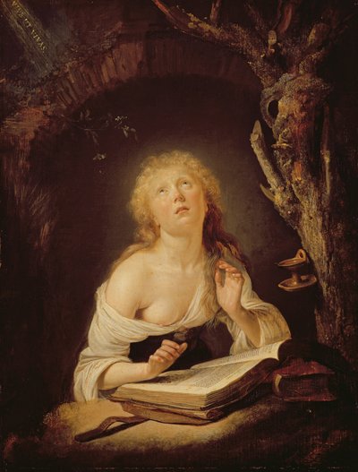 Pyhä Neitsyt (öljy tammilevylle) tekijältä Gerrit Dou