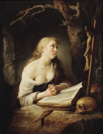 Katuva Magdaleena, noin 1650-65. tekijältä Gerrit Dou