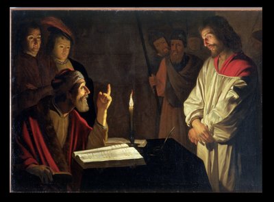 Kristus ennen Kaifasta tekijältä Gerrit van Honthorst