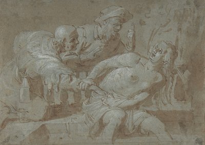 Susanna ja vanhimmat, 1600-luvun alku - 1600-luvun puoliväli. tekijältä Gerrit van Honthorst