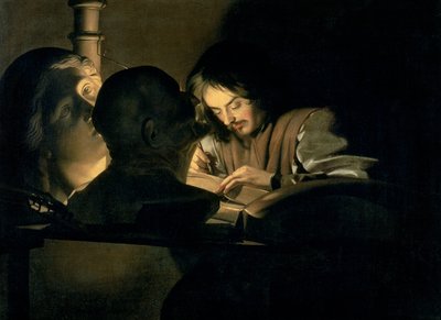 Taiteilija työssään tekijältä Gerrit van Honthorst