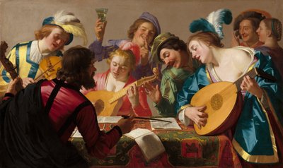 Konsertti, 1623. tekijältä Gerrit van Honthorst