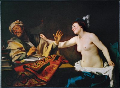 Vakaumuksellinen filosofi (öljy kankaalle) tekijältä Gerrit van Honthorst