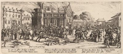 Luostarin tuhoaminen tekijältä Gerrit van Schagen after Jacques Callot
