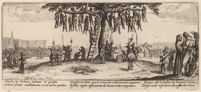 Riippuva tekijältä Gerrit van Schagen after Jacques Callot
