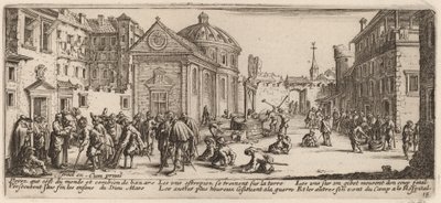 Sairaala tekijältä Gerrit van Schagen after Jacques Callot