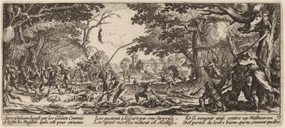 Talonpojat kostavat itsensä tekijältä Gerrit van Schagen after Jacques Callot
