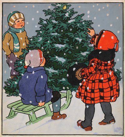 Il·lustració de My dear little book, 1928. finlandès tekijältä Gertrud Caspari