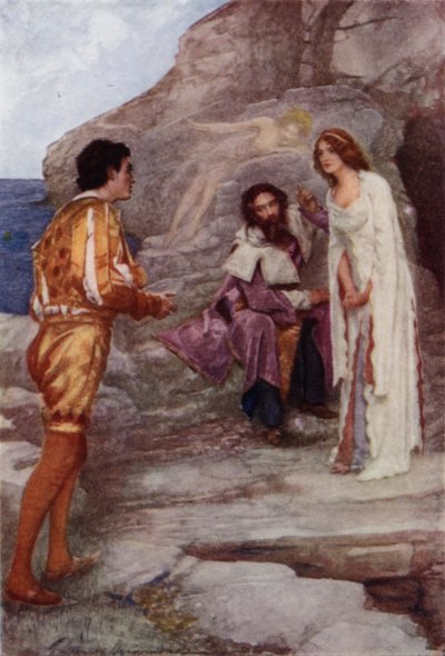 The Tempest (väri litho) tekijältä Gertrude E. Demain (after) Hammond