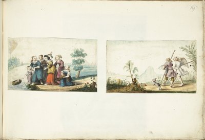 Mooses ja Tobias ja enkeli tekijältä Gesina ter Borch (signed by artist)