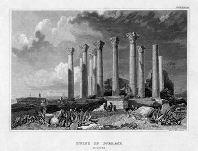 Djerashin rauniot, Syyria, 1800-luku. tekijältä Gest