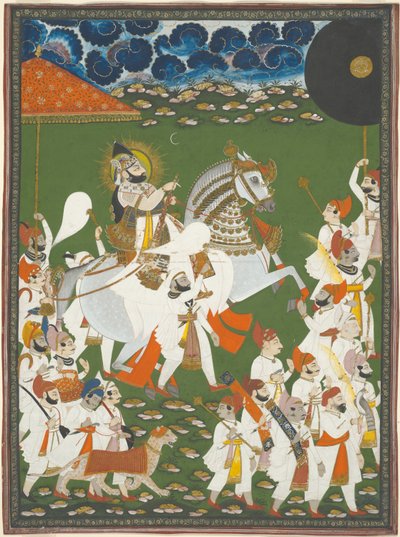 Maharana Bhim Singh kulkueessa tekijältä Ghasi