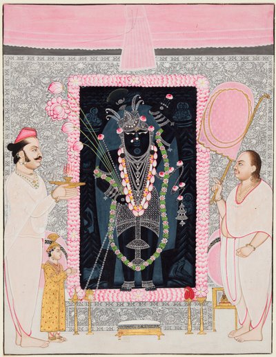Pääpappi Tilakayat Govardhanlalji MKS:n tarjoukset Shri Nathjille juhlassa..., s. 1890 tekijältä Ghasiram Hardev Sharma