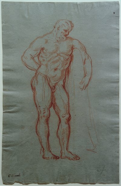 Tutkimus Farnese Herculesin hahmon mukaan tekijältä Giacinto Calandrucci