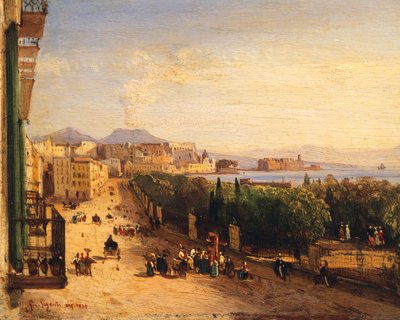 Chiaian Riviera (Riviera di Chiaia) Napolissa tekijältä Giacinto Gigante