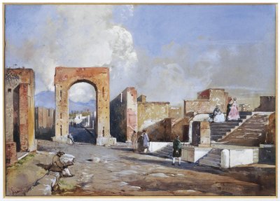 Italia, Pompejin kaivaukset tekijältä Giacinto Gigante