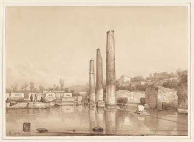 Näkymä Pompejin raunioille tekijältä Giacinto Gigante