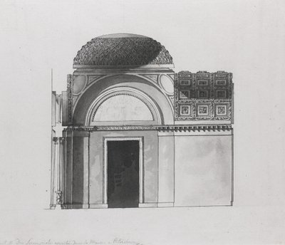 Kaappisuunnittelu Serracapriolan herttualle Pietarissa tekijältä Giacomo Antonio Domenico Quarenghi