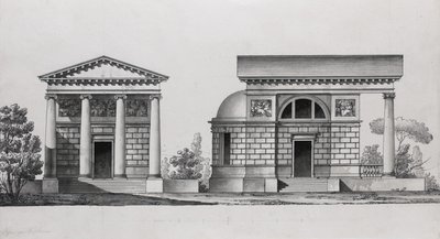 Kirkkosuunnittelu Tutomlin-perheelle tekijältä Giacomo Antonio Domenico Quarenghi