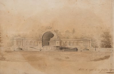 Tutkimus pelihallista Tsarskoje Selolle tekijältä Giacomo Antonio Domenico Quarenghi