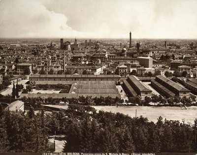 Panoraama Bolognan kaupunkiin: näkymä San Michele in Boscosta. tekijältä Giacomo Brogi