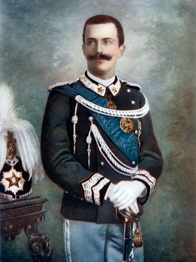 Victor Emmanuel III, Italian kuningas, 1800-luvun loppu - 1900-luvun alku. tekijältä Giacomo Brogi