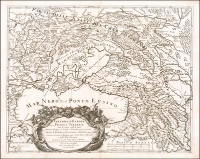 Giacomo Cantelli da Vignolan laatima Pikku-Tartarian kartta vuodelta 1684. tekijältä Giacomo Cantelli