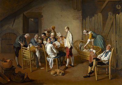 Korttipeli, n. 1738-1750 tekijältä Giacomo Ceruti