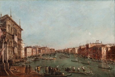 Regatta Grand Canalilla, Venetsiassa tekijältä Giacomo Guardi
