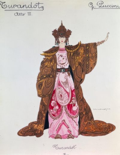 Turandotin hahmo 3. näytöksessä tekijältä Giacomo Puccini