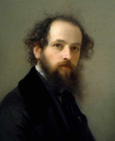 Giacomo Trecourtin (1812-1882) omakuva, öljy kankaalle tekijältä Giacomo Trecourt
